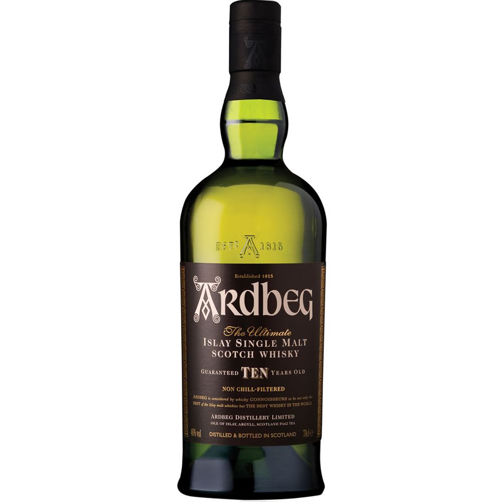 WHISKY SINGLE MALT ARDBEG 10 ANOS 70CL 46%