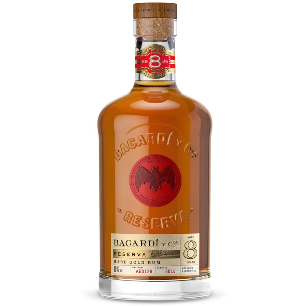 RUM BACARDI 8 ANOS 40% 70CL