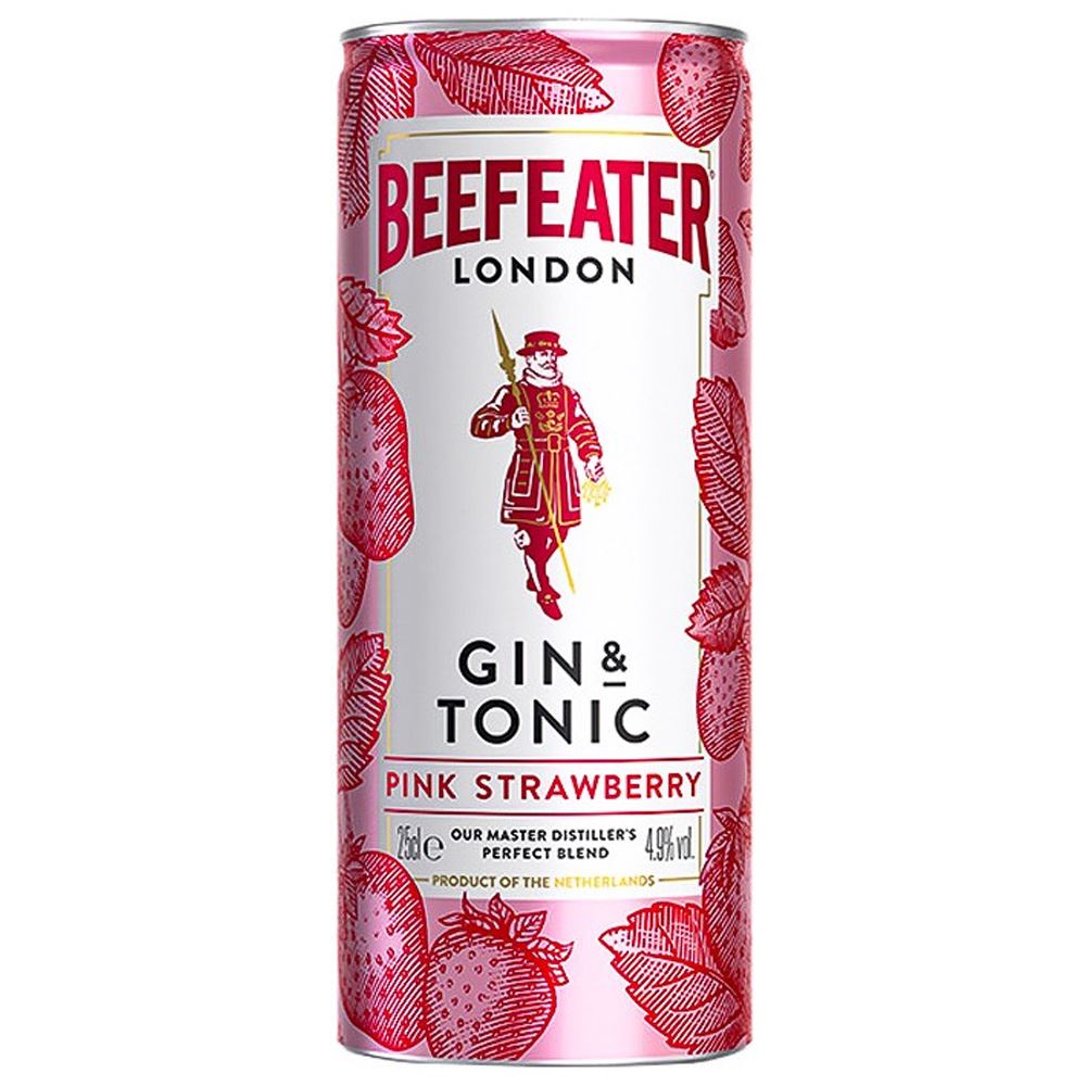 RTD BEEFEATER PINK AND TONIC 25CL 4,9%