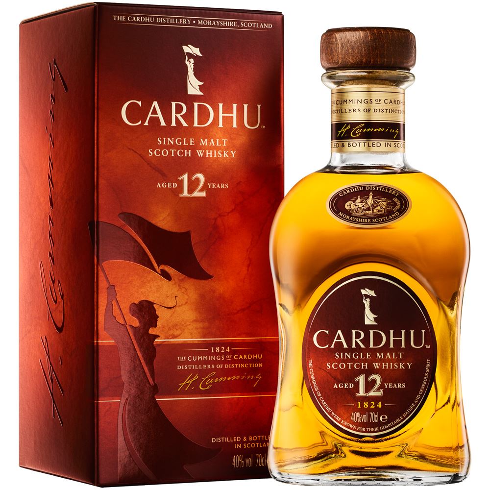 WHISKY SINGLE MALT CARDHU 12 ANOS ESCÓCIA 70CL 40%