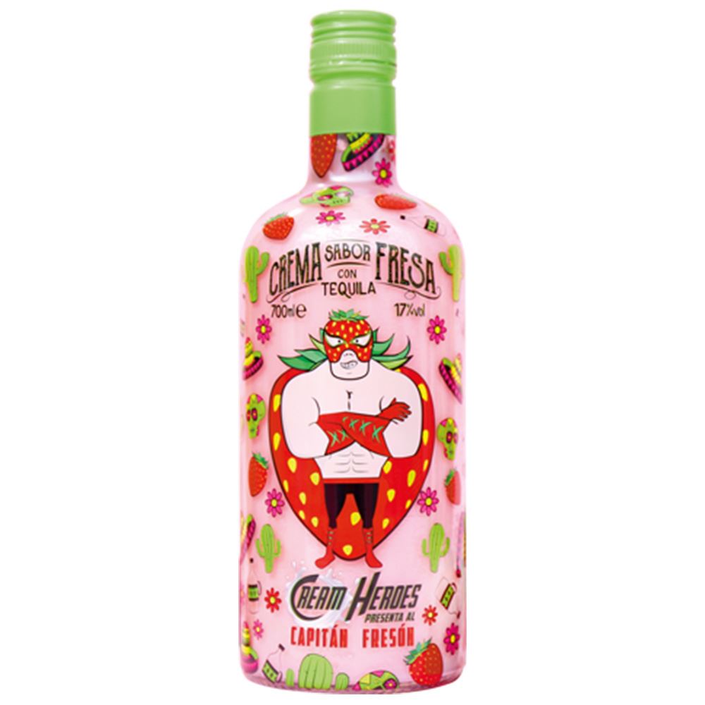 TEQUILA CREAM HEROES CAPTAIN STRAWBERRY 70CL 17%