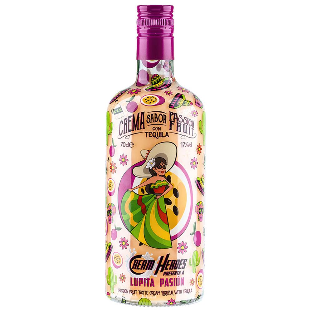 TEQUILA CREAM HEROES LUPITA PASSIONFRUIT 70CL 17%