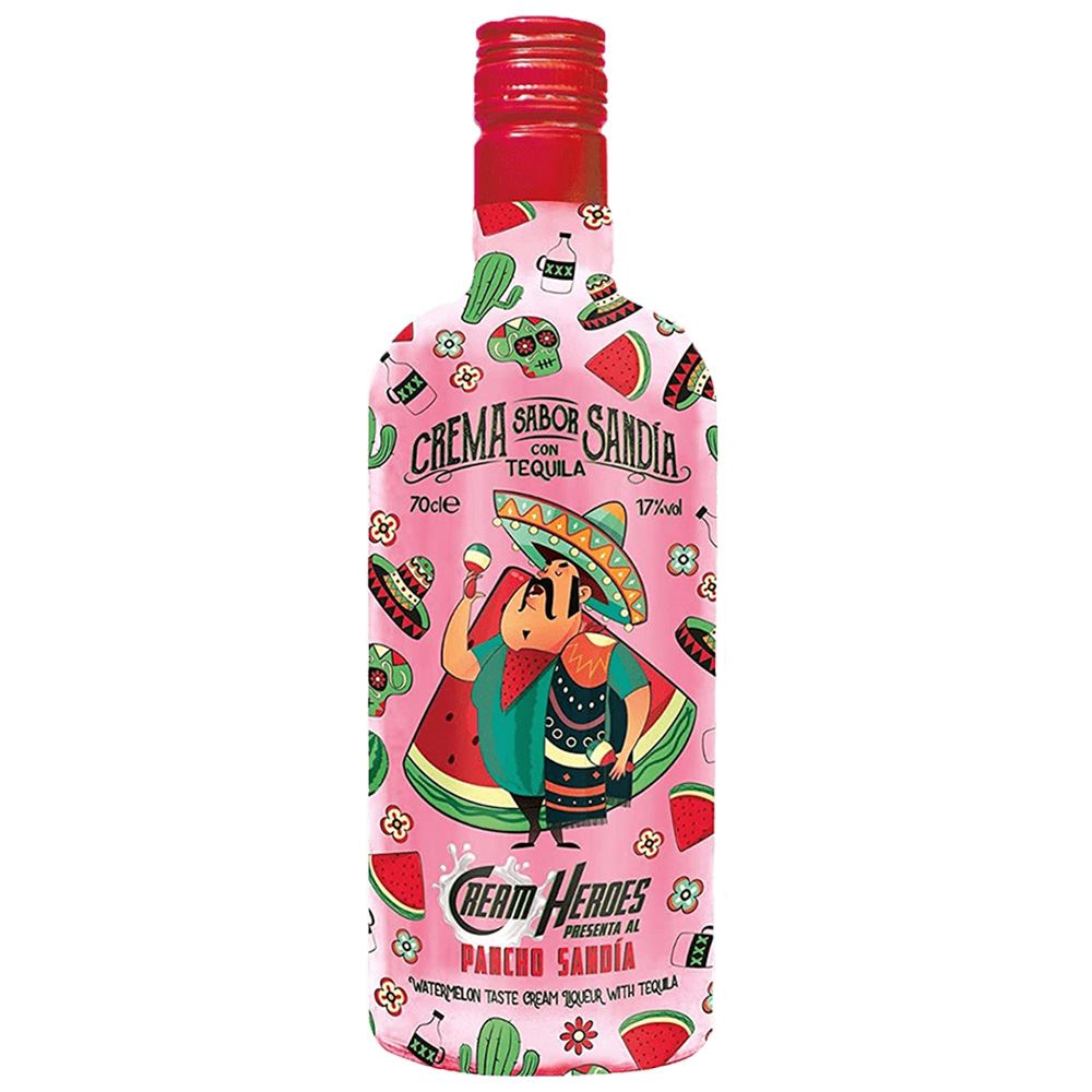 TEQUILA CREAM HEROES PANCHO SANDIA 70CL 17%