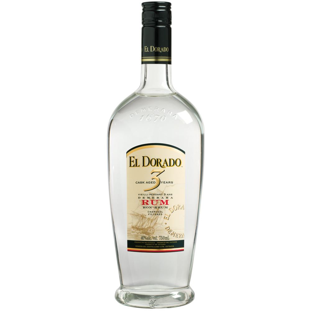 RUM EL DORADO 3 ANOS WHITE 70CL