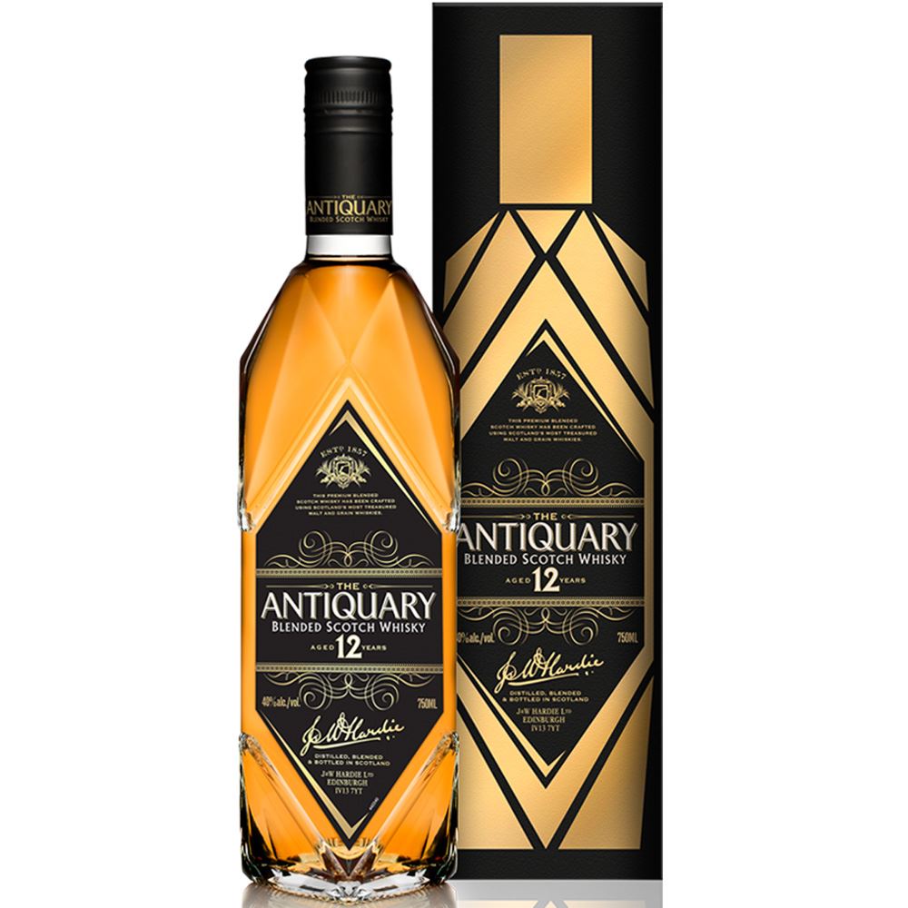 WHISKY BLENDED THE ANTIQUARY 12 ANOS ESCÓCIA 70CL