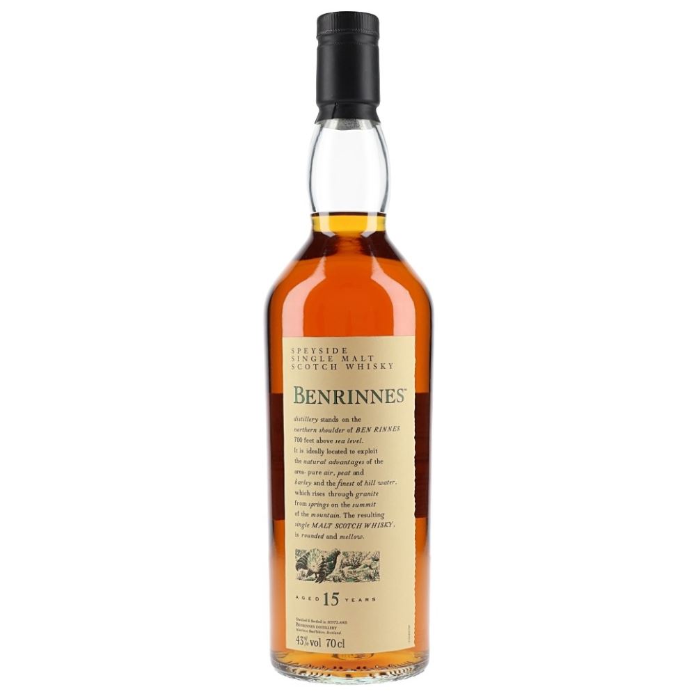 WHISKY BENRINNES 15 ANOS - FLORA E FAUNA 70CL 43%