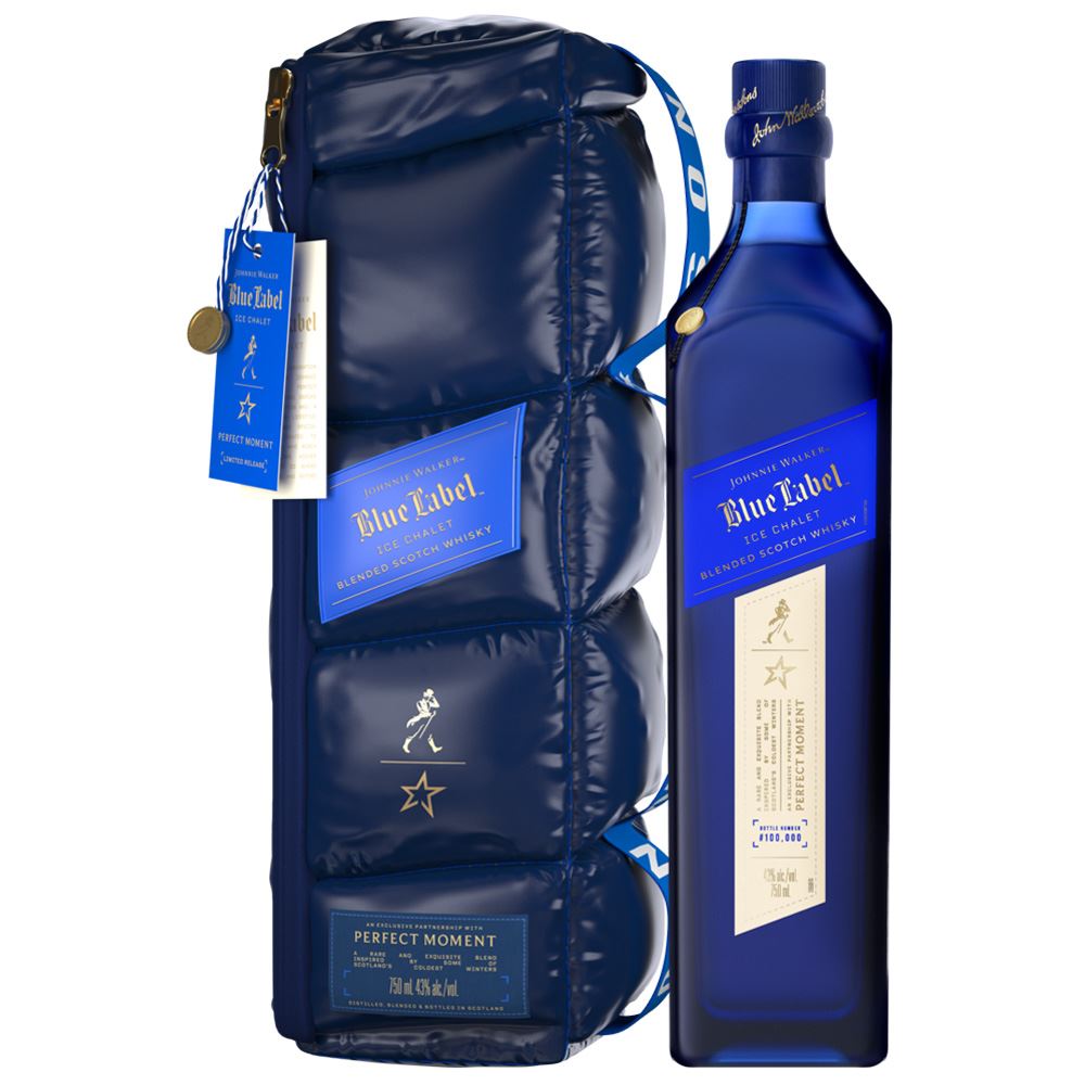 WHISKY JOHNNIE WALKER BLUE LABEL ICE CHALET 70CL 43%