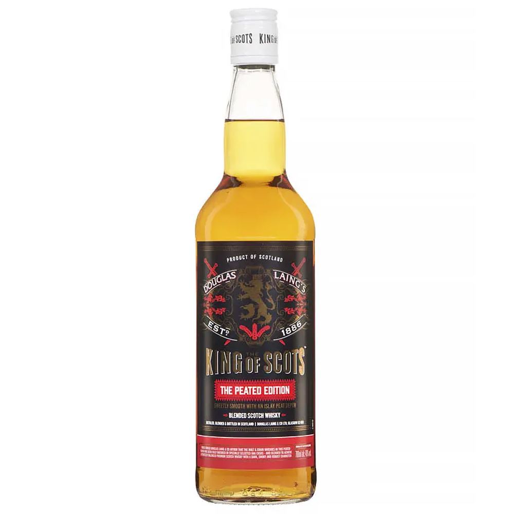 WHISKY KING OF SCOTS PEATED BLENDED 70CL 40%