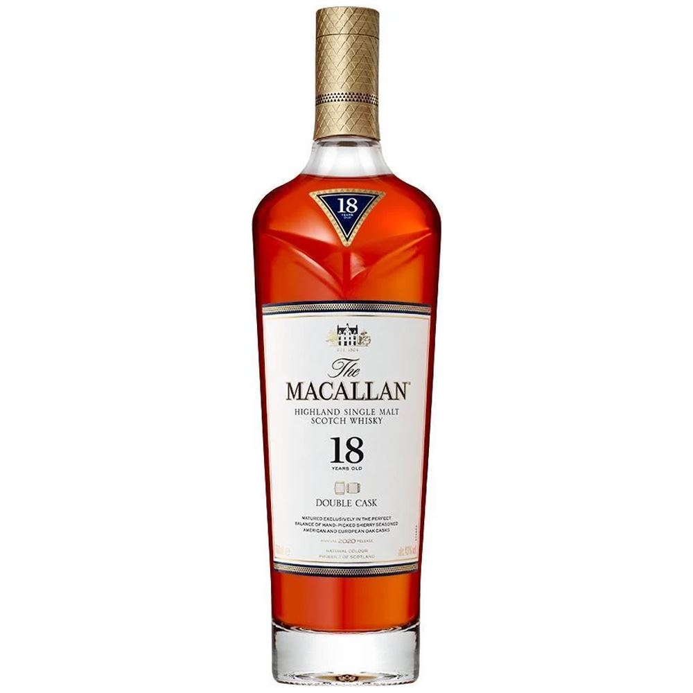 WHISKY MACALLAN 18Y DOUBLE CASK 70CL