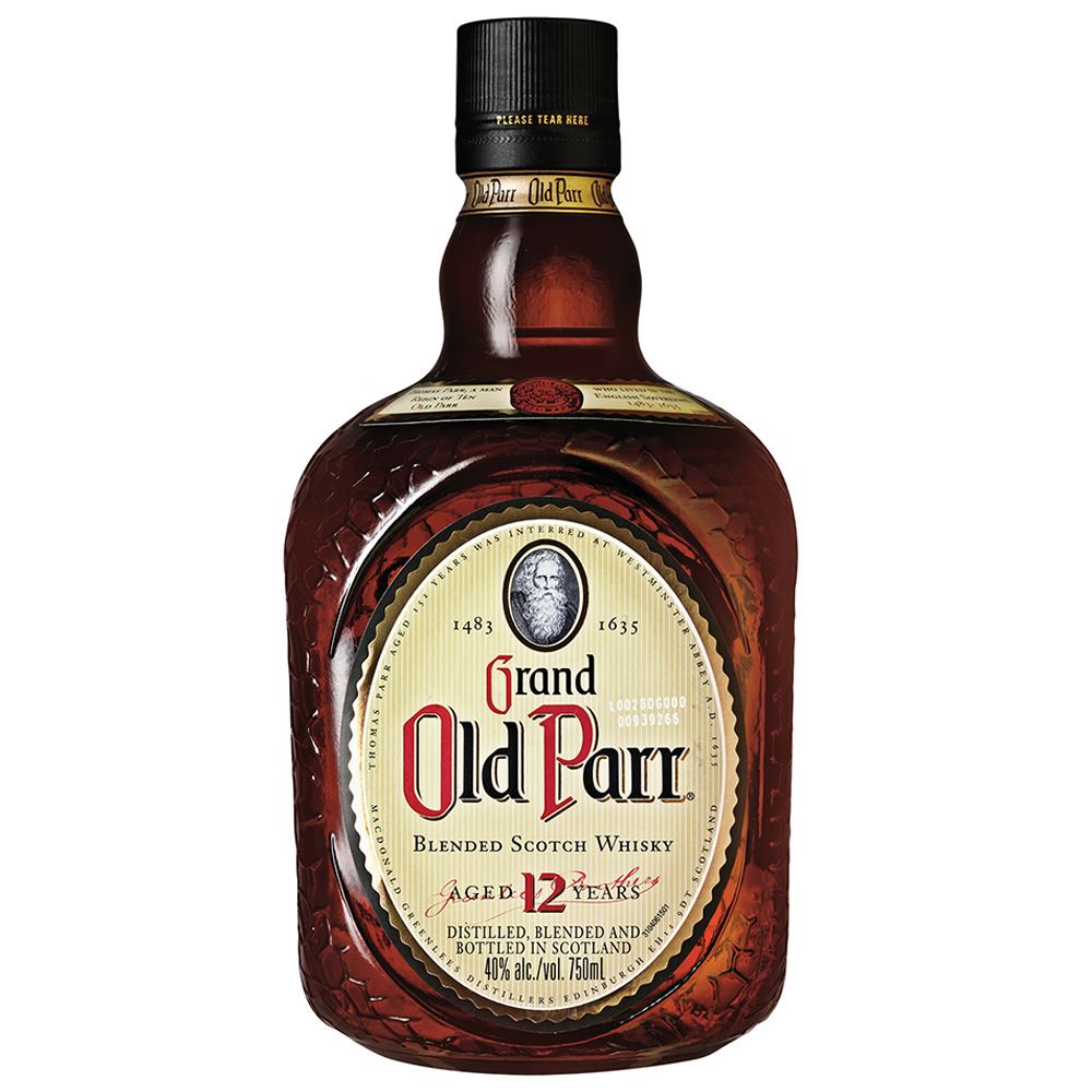 WHISKY BLENDED OLD PARR 12 ANOS ESCÓCIA 1L