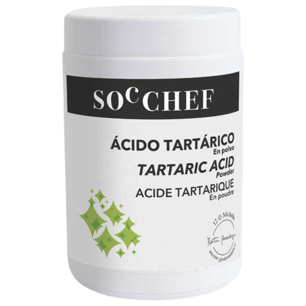 ÁCIDO TARTÁRICO EM PÓ SOC CHEF 800GR