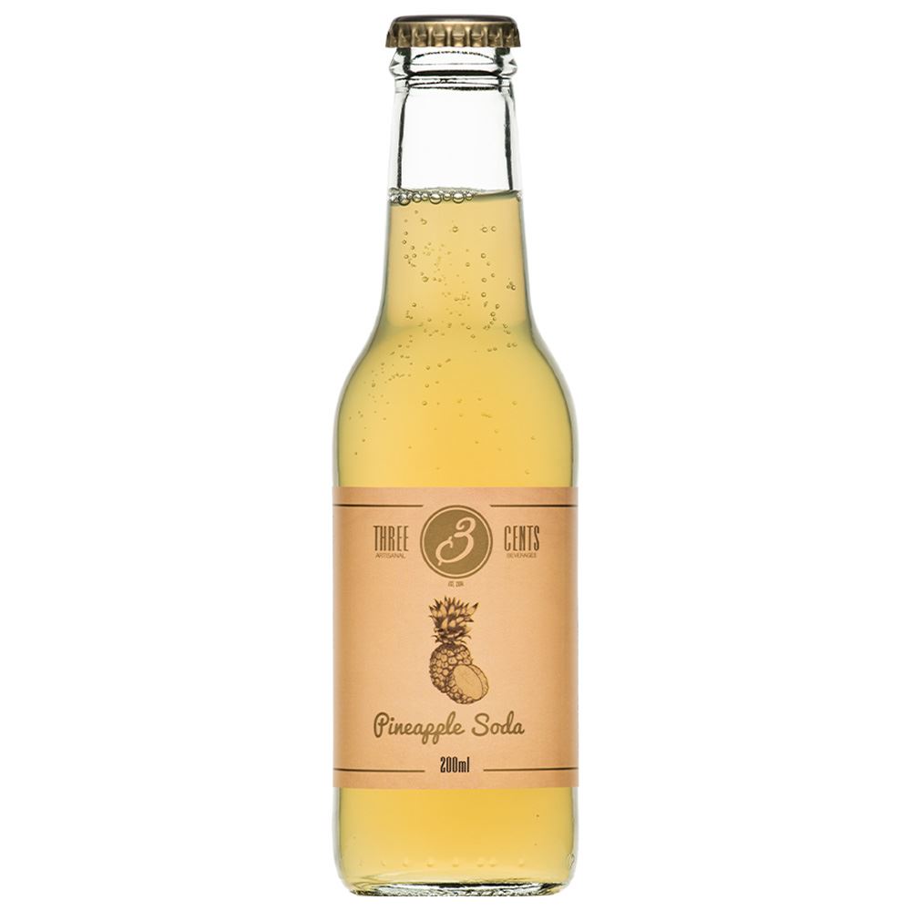 THREE CENTS PINEAPPLE SODA (ANANÁS) 200ML