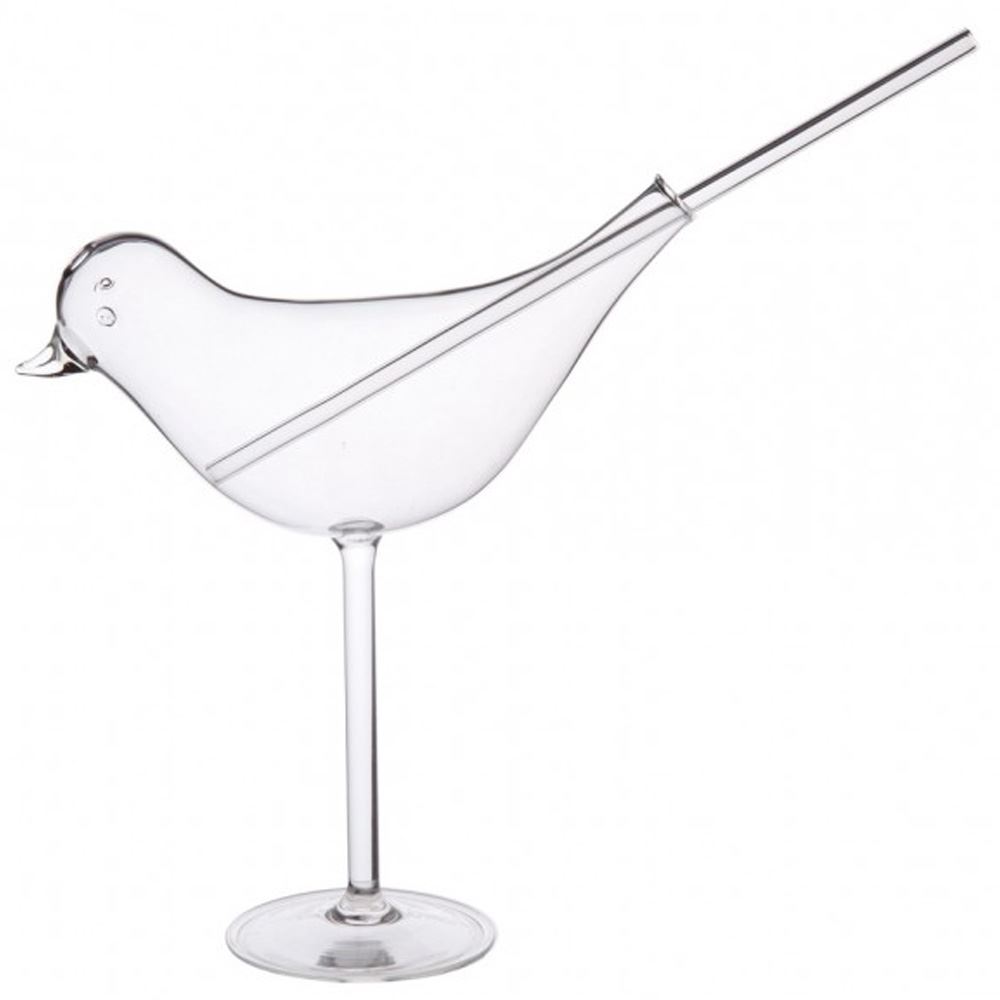 GLASS DRINK LIKE A BIRD 200ML 160/0069
